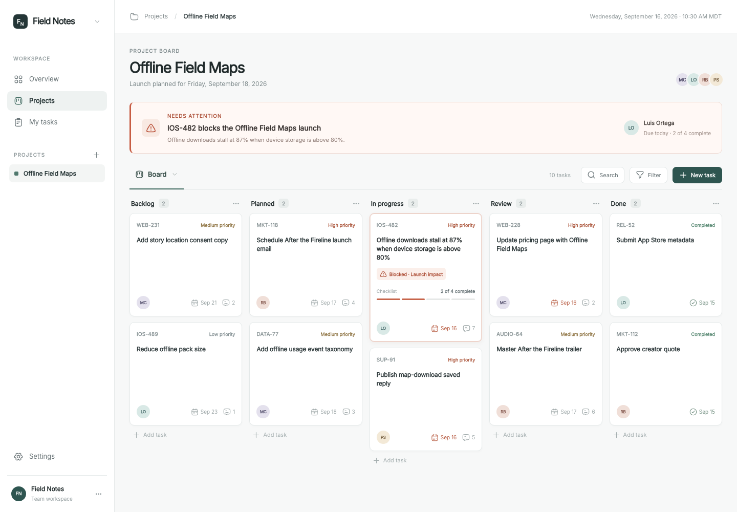 Collaborative project board, Model + skill, GPT-6 Sol (High), High-Agency Frontend