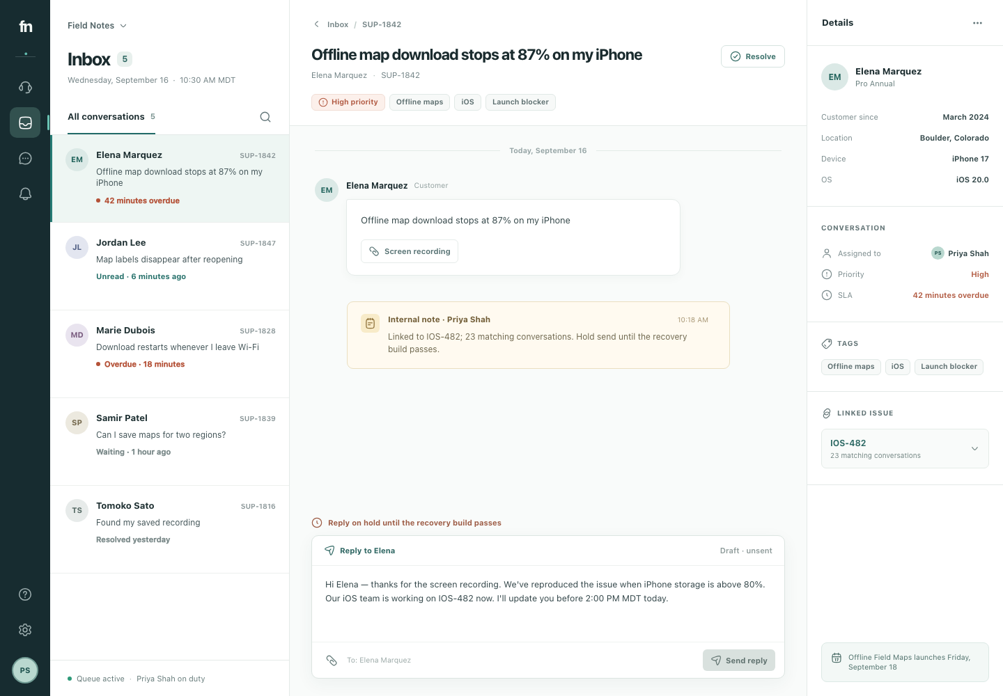 Customer support inbox, Model + skill, GPT-6 Sol (High), High-Agency Frontend