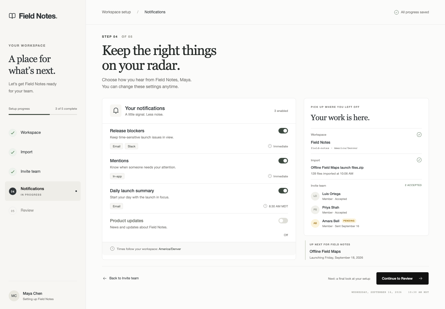 Team onboarding workflow, Model + skill, GPT-6 Astra (Low), Premium Utilitarian Minimalism