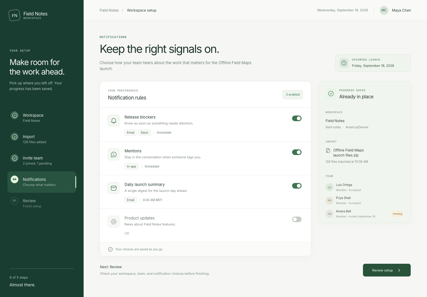 Team onboarding workflow, Model + skill, GPT-6 Sol (High), High-Agency Frontend