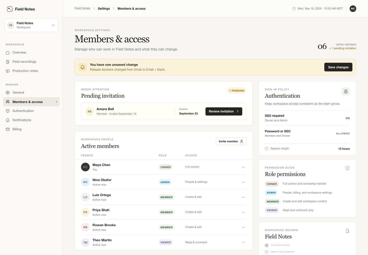 Workspace settings and permissions, Model + skill, GPT-5.6 Luna (High), Premium Utilitarian Minimalism