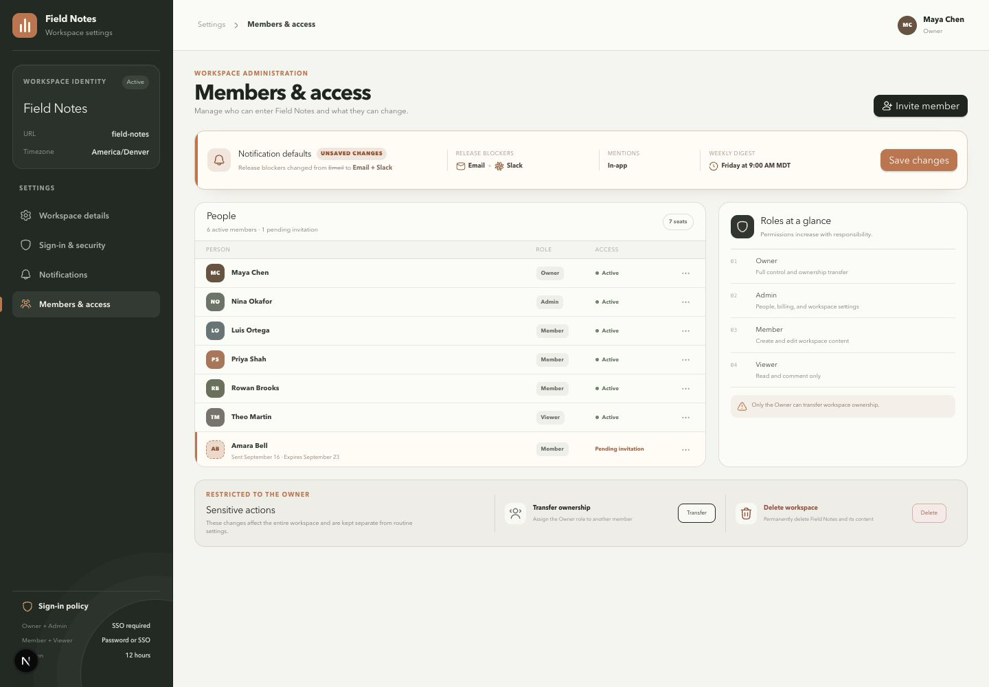 Workspace settings and permissions, Model + skill, GPT-5.6 Sol (Medium), High-Agency Frontend