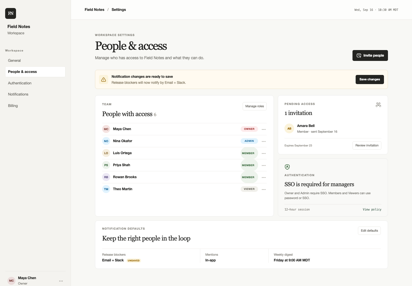 Workspace settings and permissions, Model + skill, GPT-5.6 Terra (Medium), Premium Utilitarian Minimalism