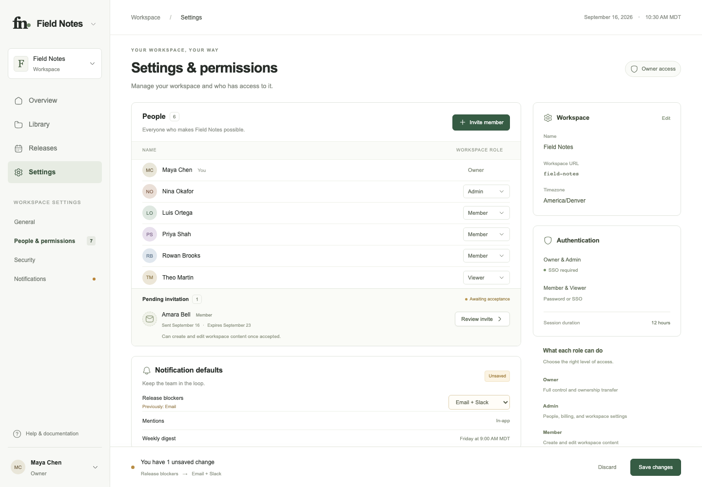 Workspace settings and permissions, Model + skill, GPT-6 Astra (Low), Emil Design Engineering