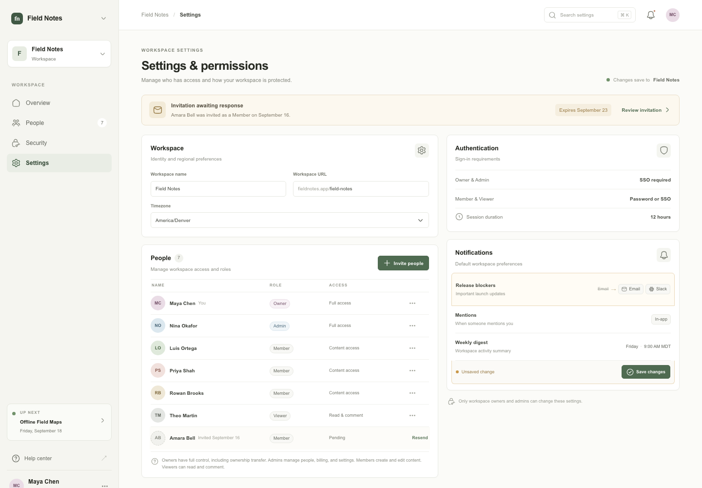 Workspace settings and permissions, Model + skill, GPT-6 Luna (Medium), Emil Design Engineering