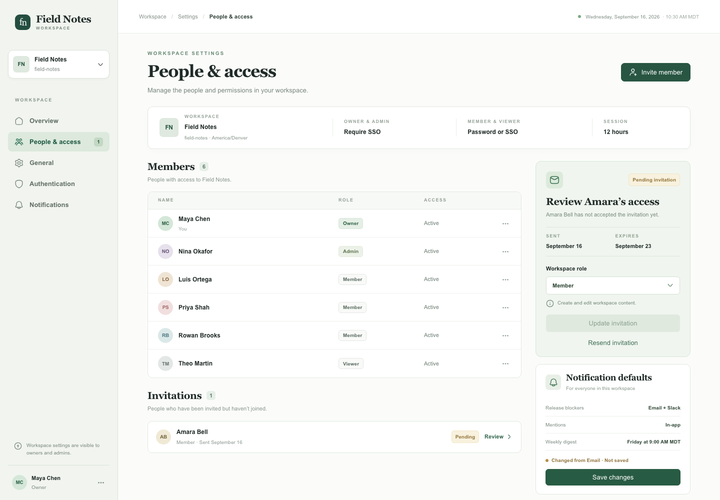 Workspace settings and permissions, Model + skill, GPT-6 Sol (High), High-Agency Frontend